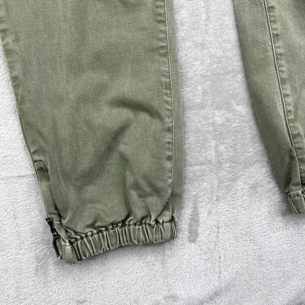 Paige Mayslie Joggers Womens 29 Vintage Ivy Green Cropped Jogger Pants Denim - Picture 3 of 14